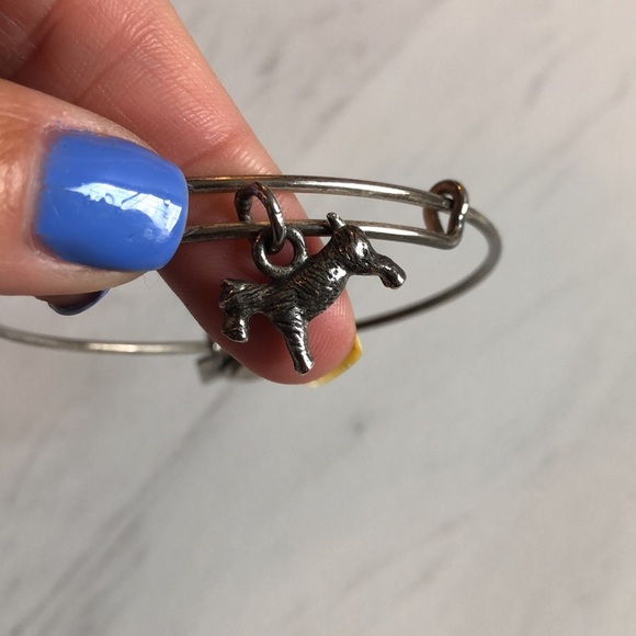 Alex and Ani Monopoly Dog Silver bracelet - Picture 3 of 5